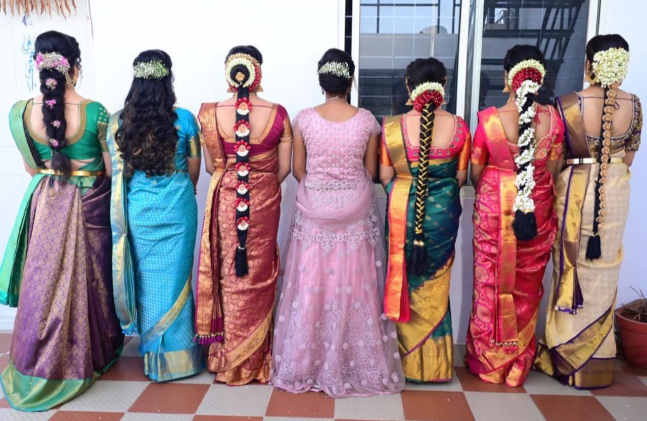 Traditional Bridal Braid & Poola Jada Floral Art Showcase